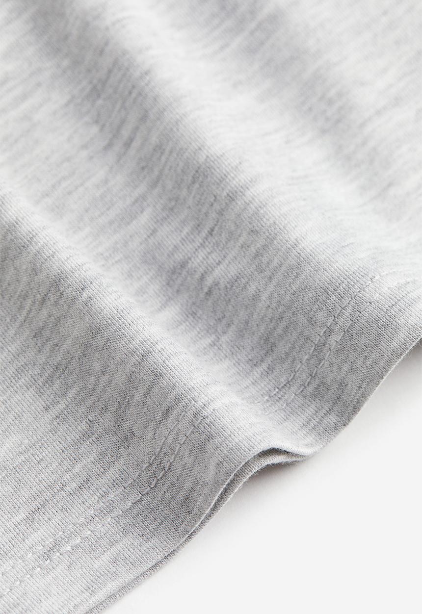 H&M - Boat-neck jersey top - grey