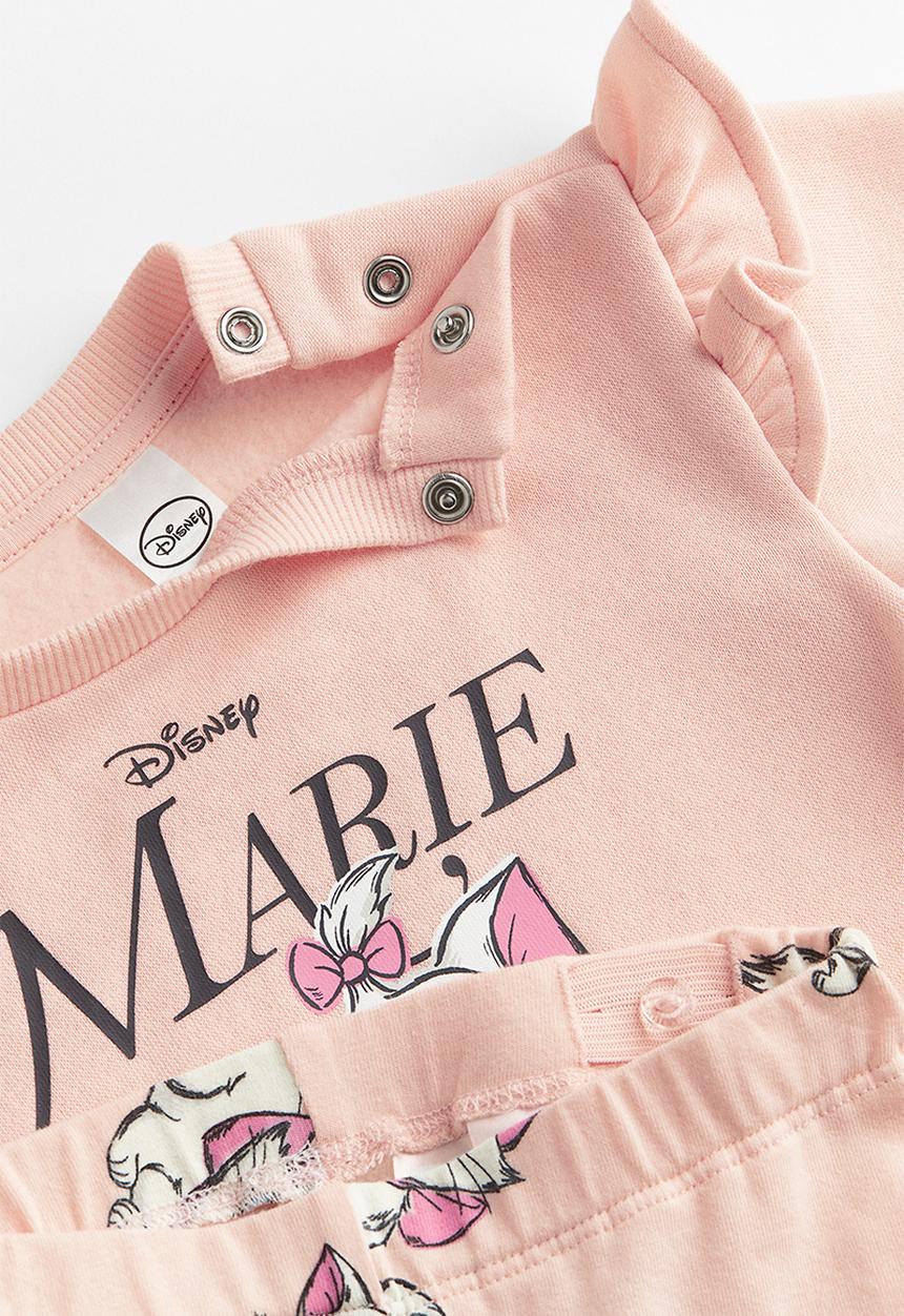 H&M - 2-piece printed cotton set - pink