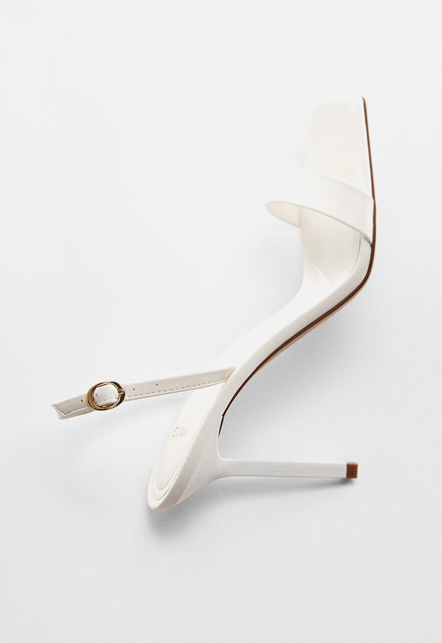 MANGO - Katia slingback heel - white