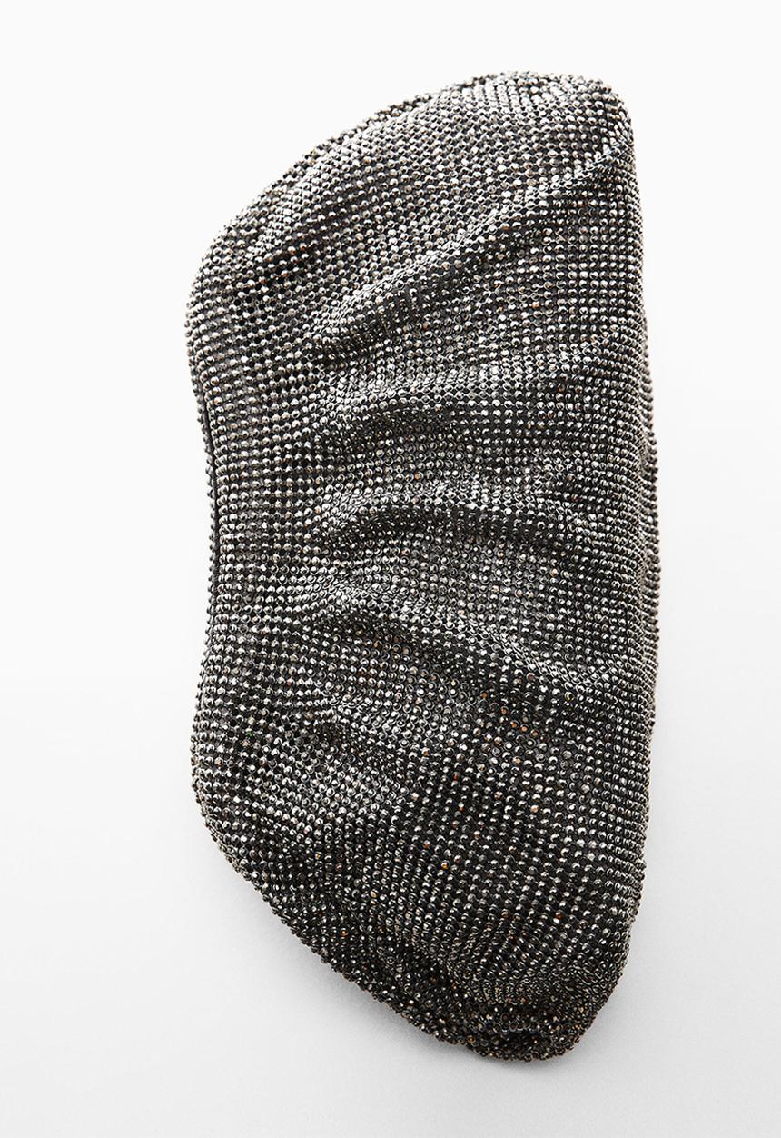 MANGO - Bag crystals - gm-silver