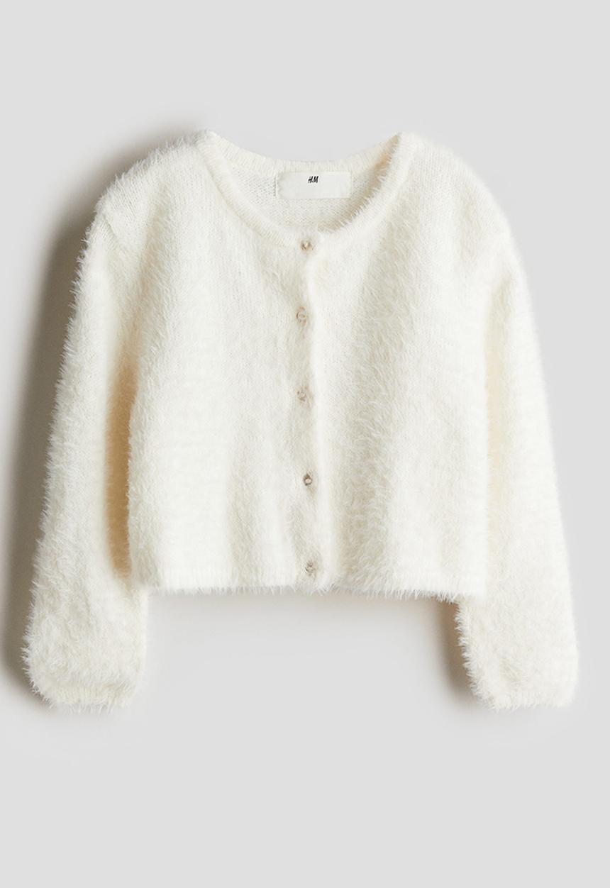 H&M - Fluffy cardigan - white