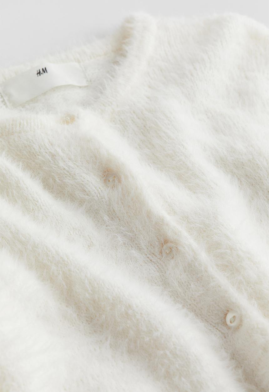H&M - Fluffy cardigan - white