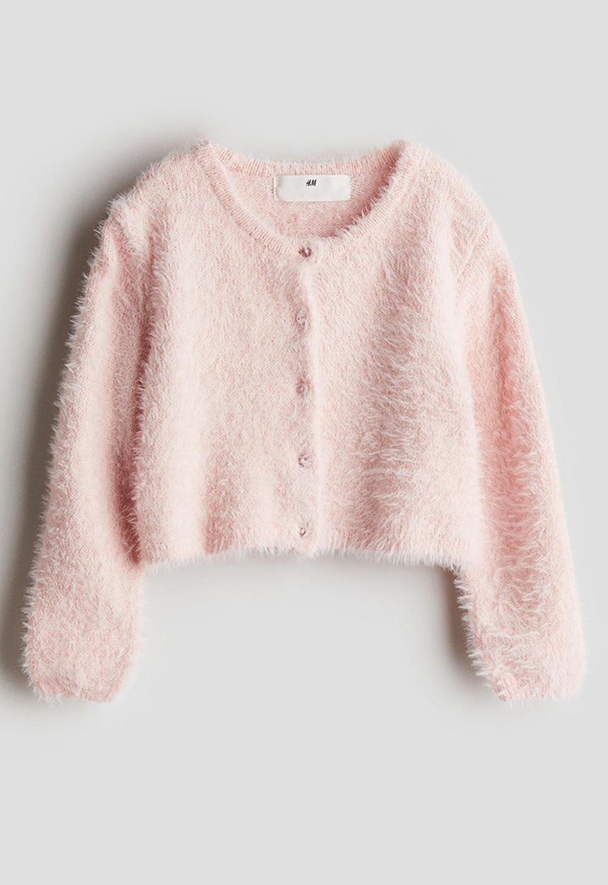 H&M - Fluffy cardigan - light pink