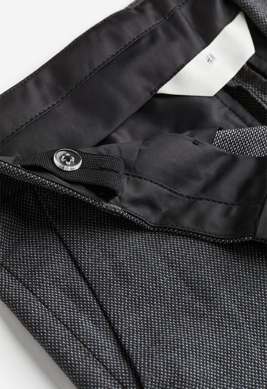 H&M - Textured suit trousers - dark grey
