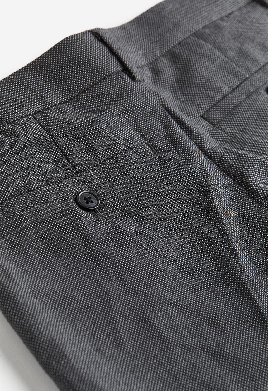 H&M - Textured suit trousers - dark grey