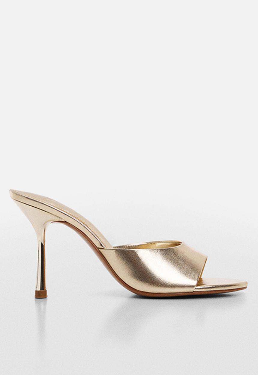 MANGO - Betty mule heel - gold