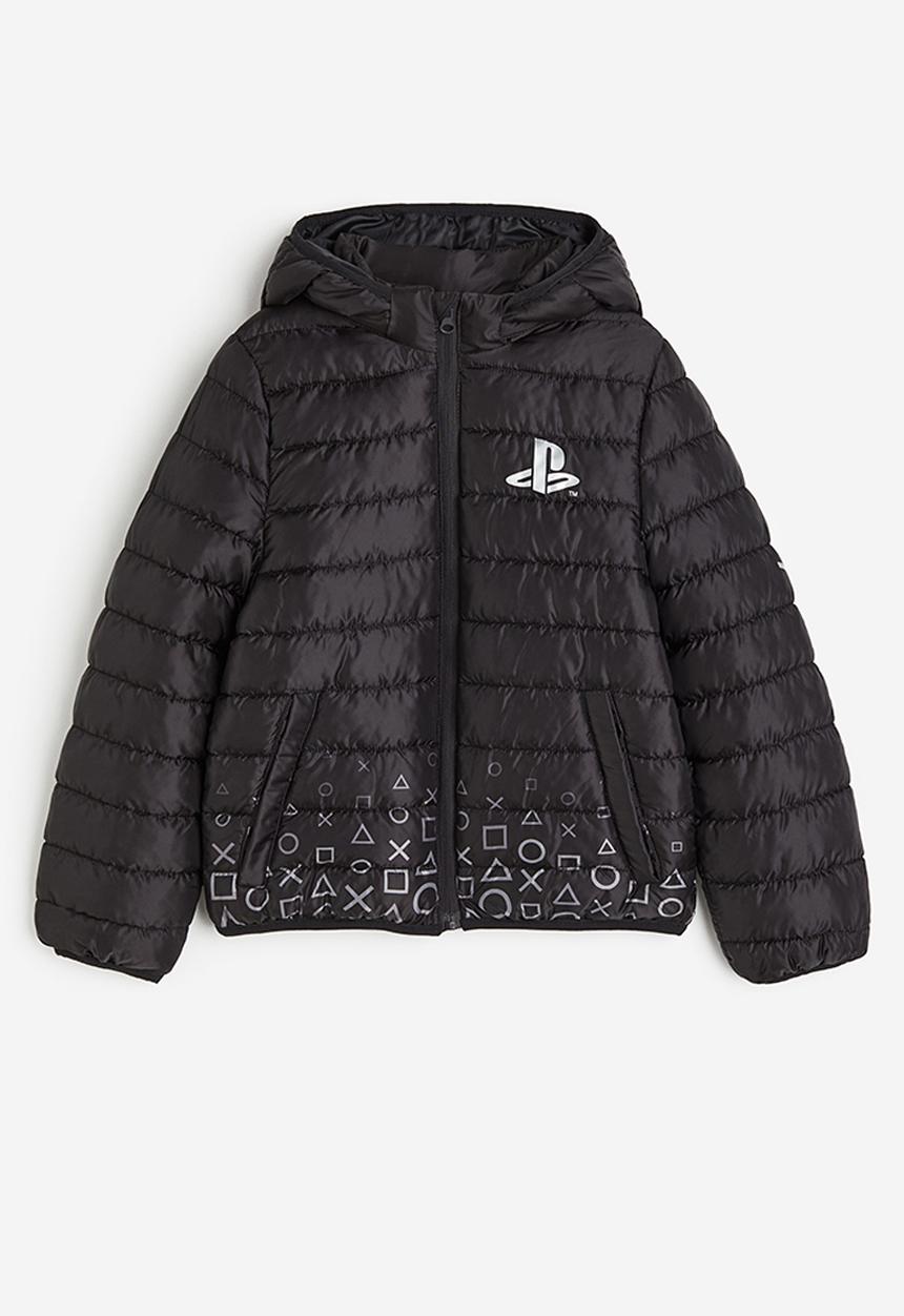 H&M - Hooded insulated jacket - Black PlayStation