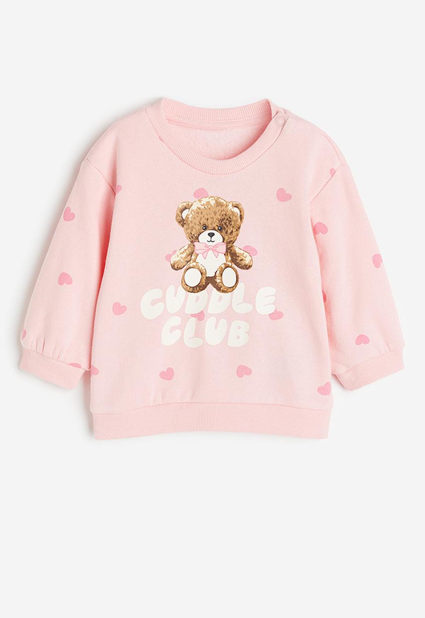 H&M - Sweatshirt - light pink cuddle club