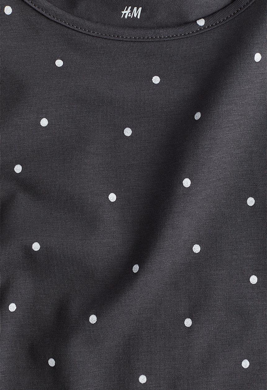 H&M - Long-sleeved jersey top - grey