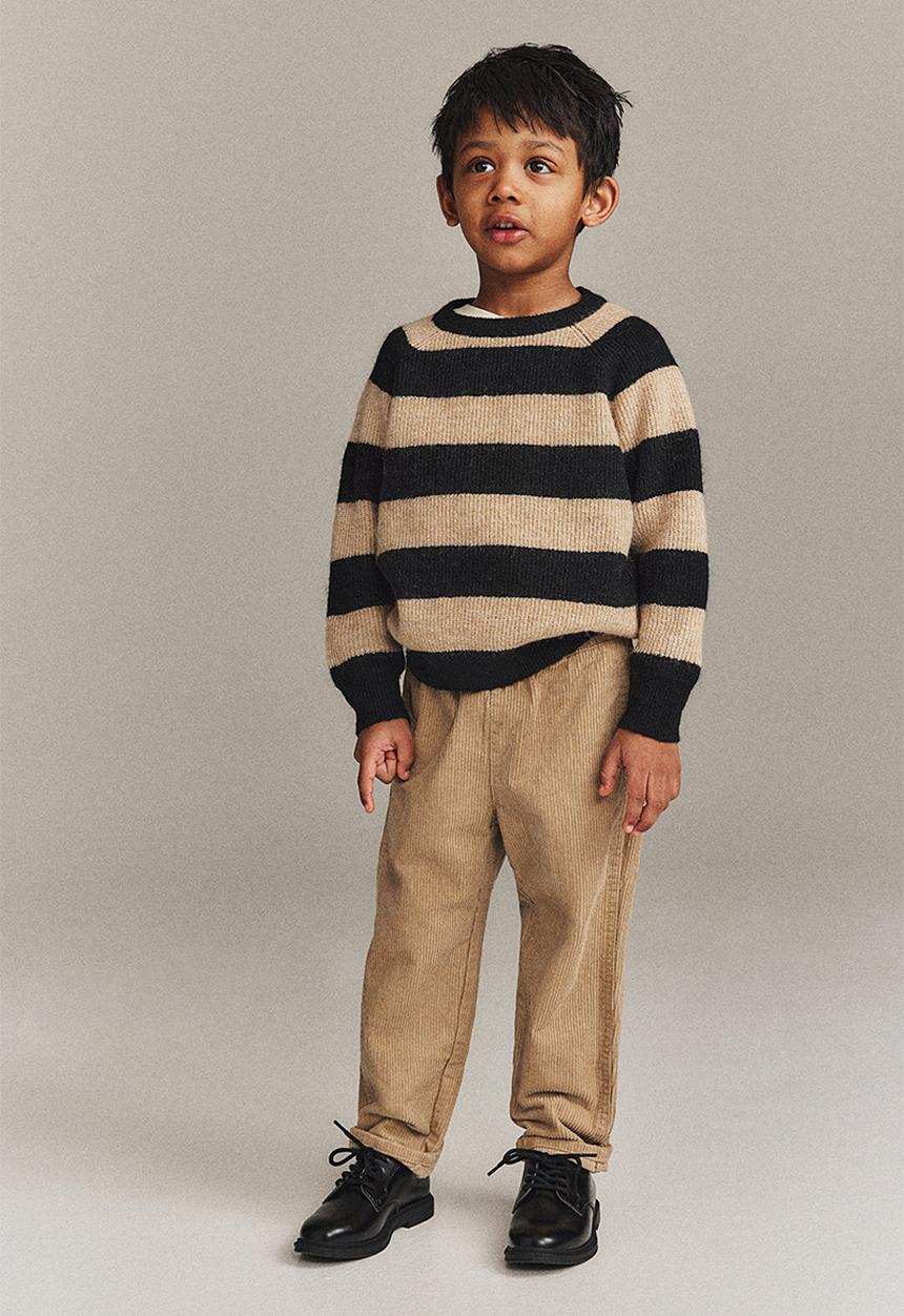 H&M - Corduroy joggers - beige