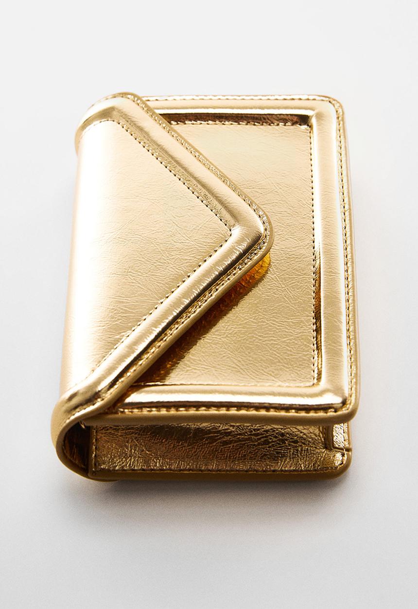 MANGO - Bag osaka - gold