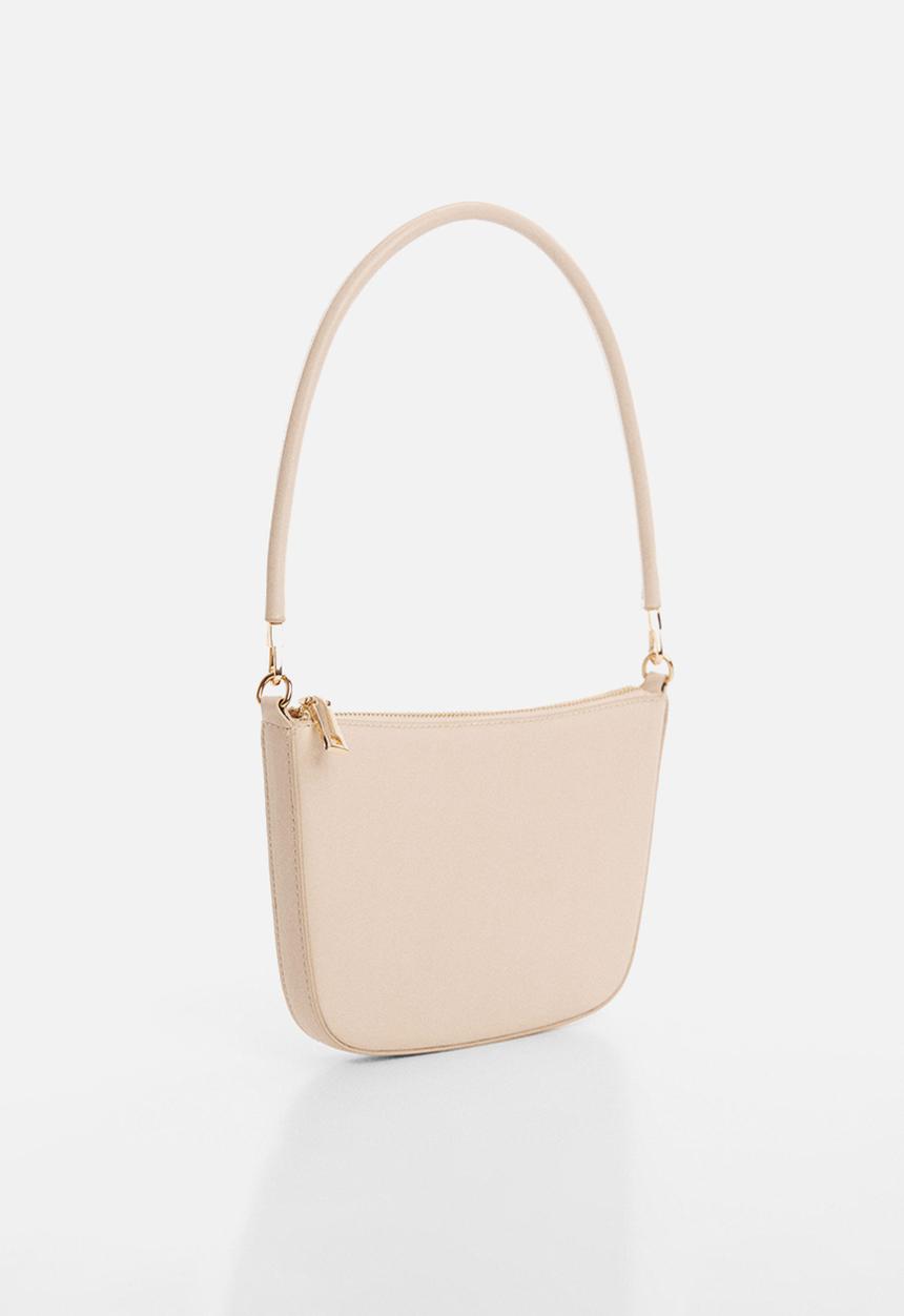 MANGO - Bag garrido - natural