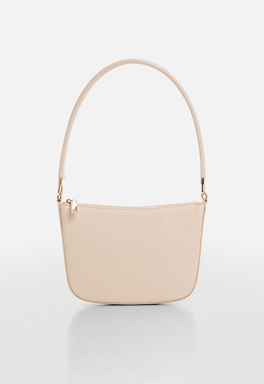 MANGO - Bag garrido - natural