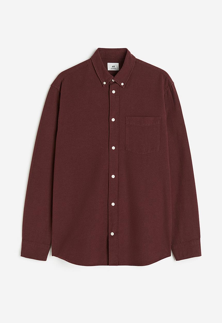 H&M - Regular fit oxford shirt - red