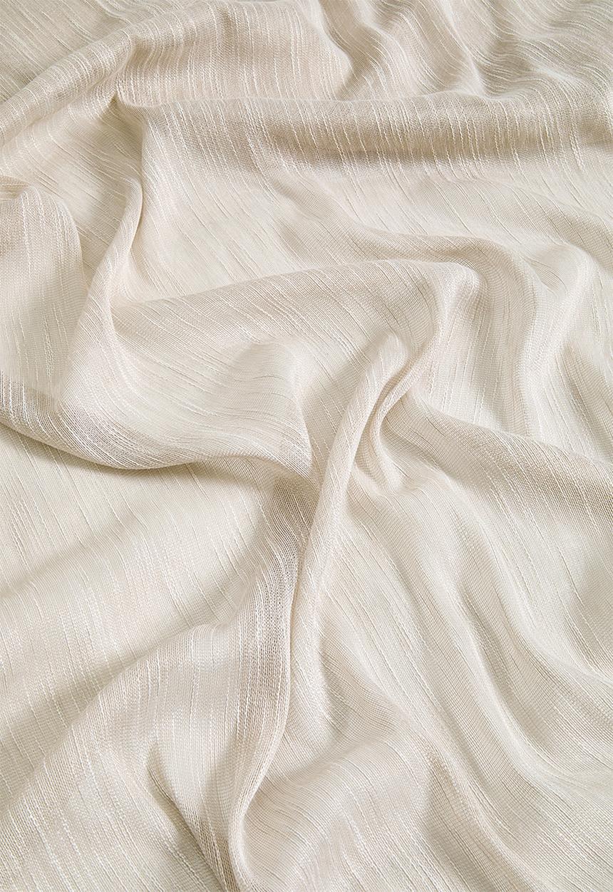 Sixth Floor - Turin Textured Sheer Taped Curtain - Neutral