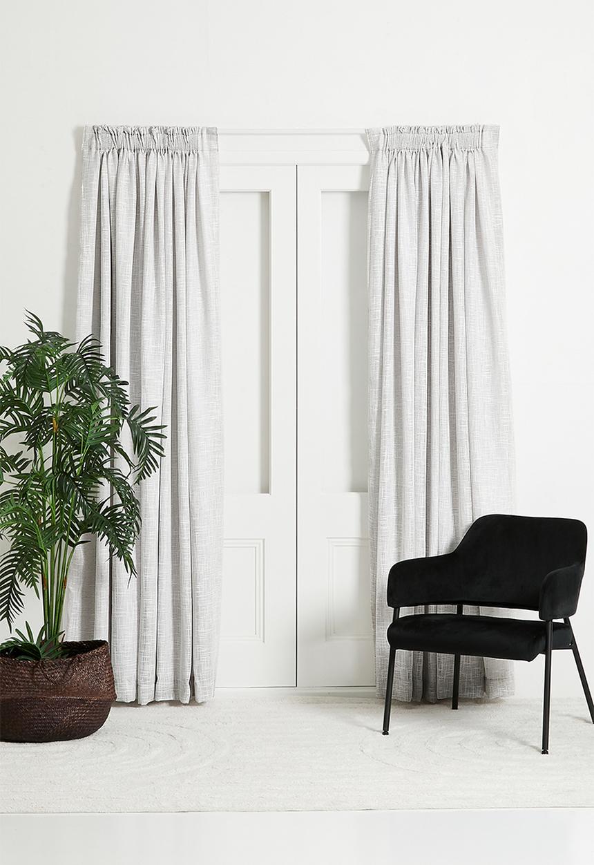 Sixth Floor - Horizon Slub Lined Taped Curtain - Natural