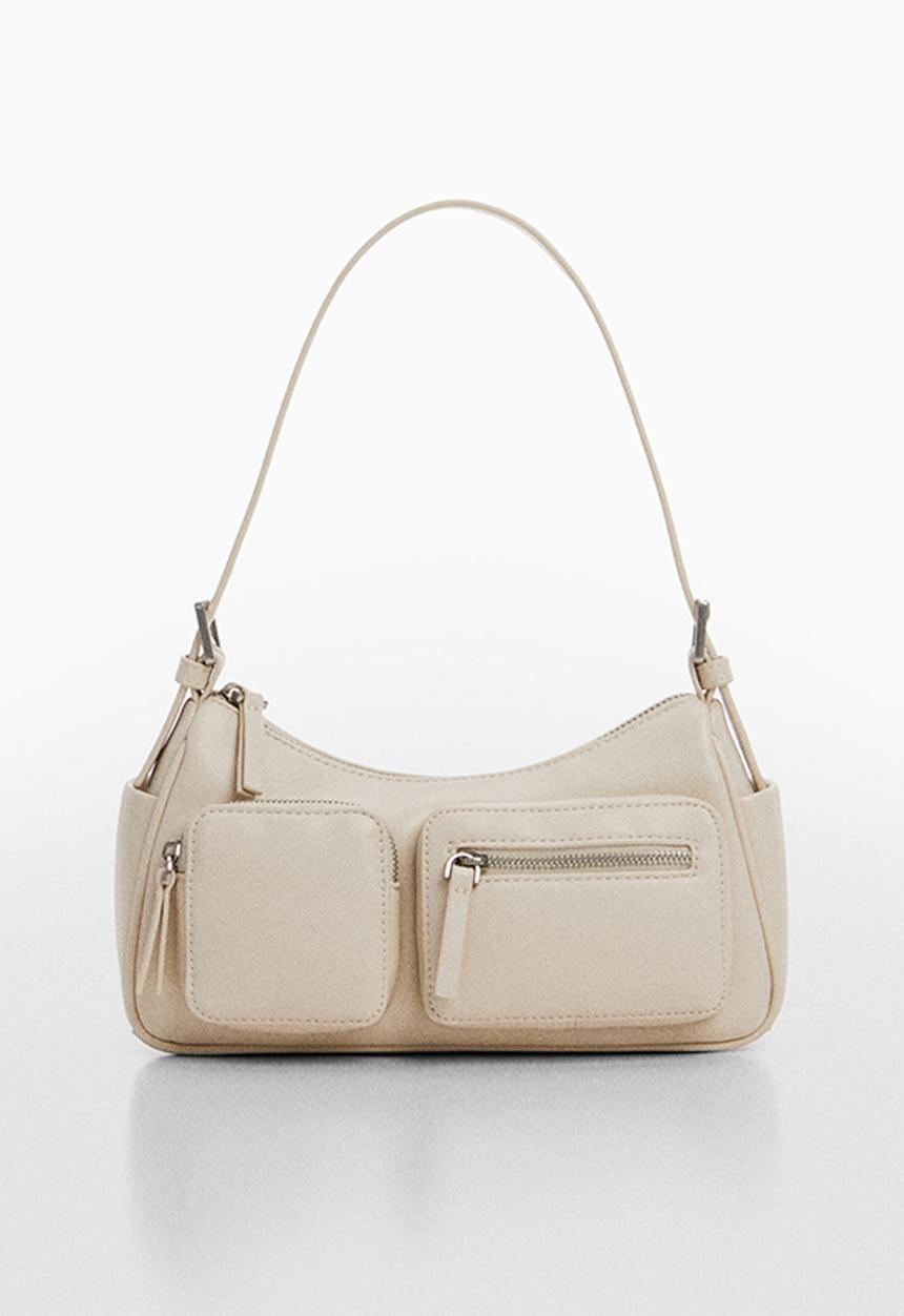 MANGO - Bag safari - white