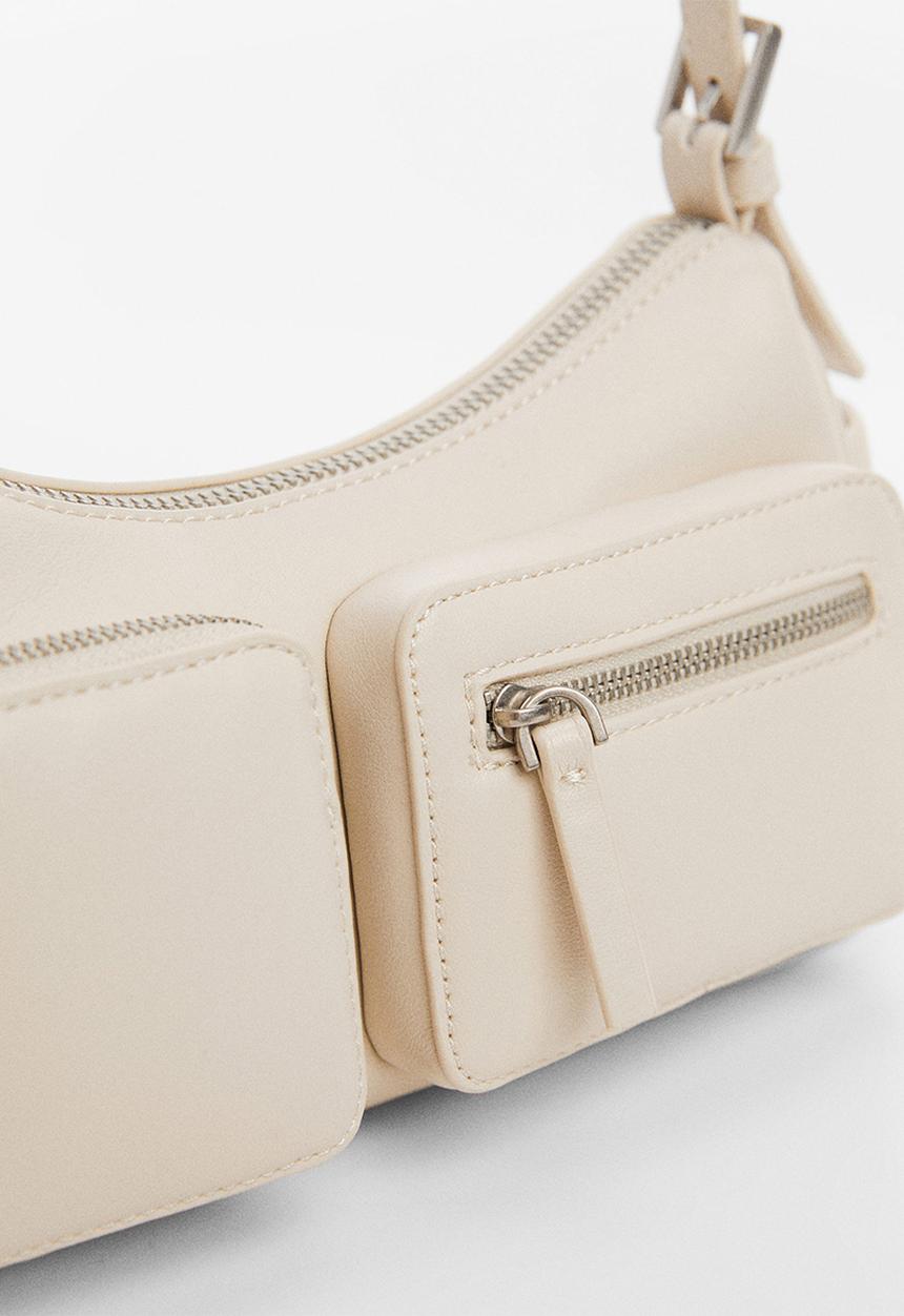 MANGO - Bag safari - white