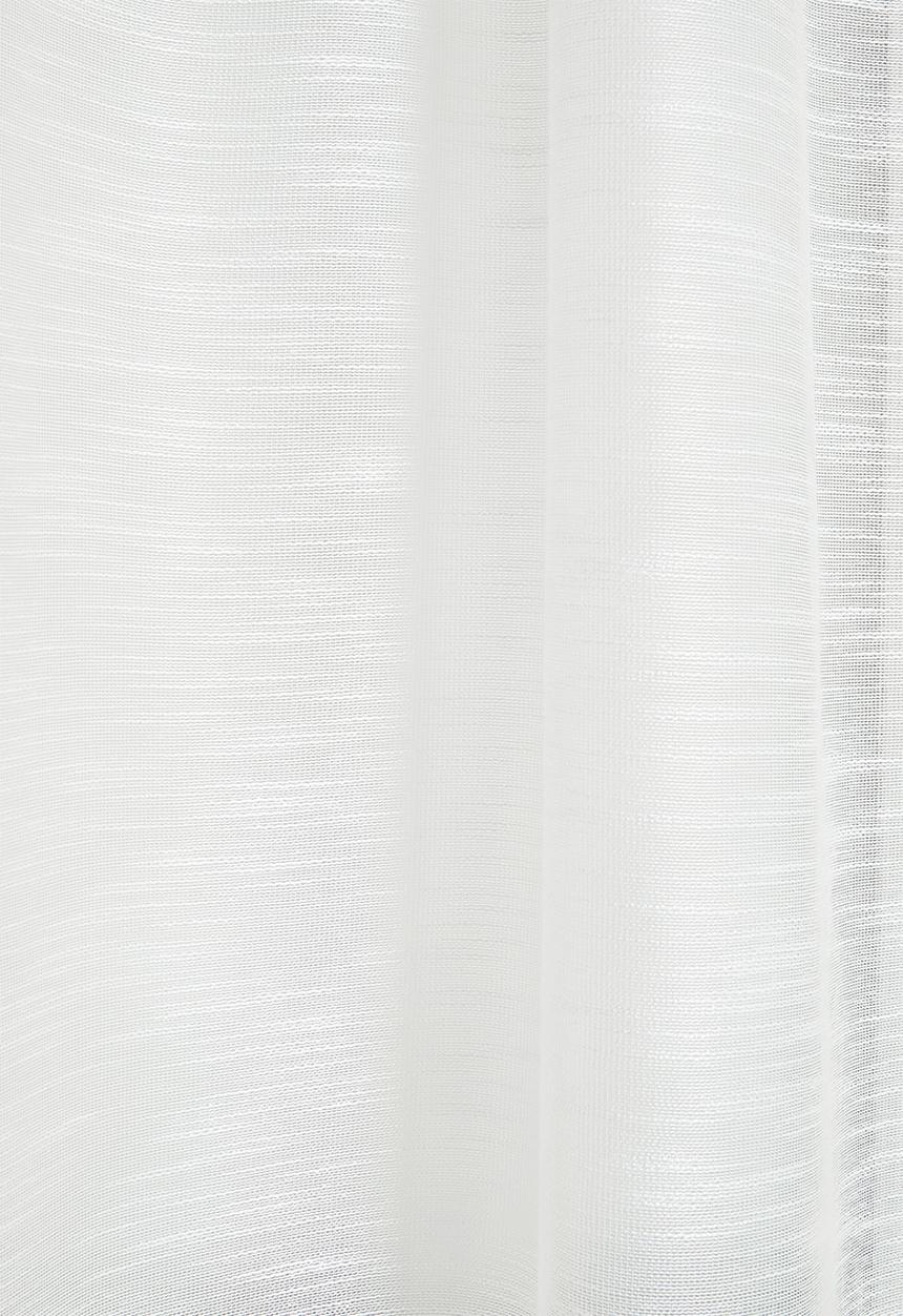 Sixth Floor - Turin Textured Sheer Taped Curtain - White