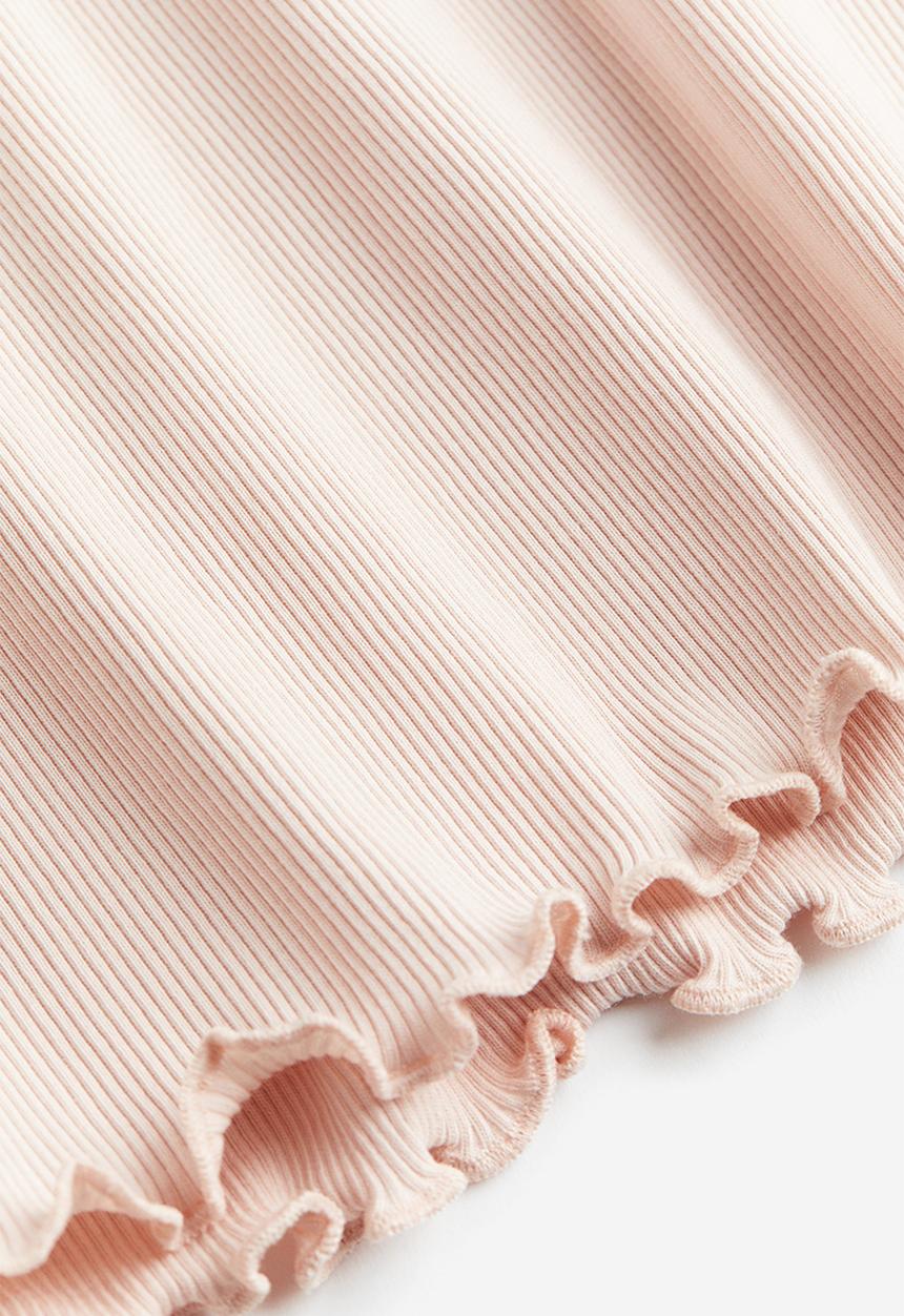 H&M - Ribbed jersey top - pink