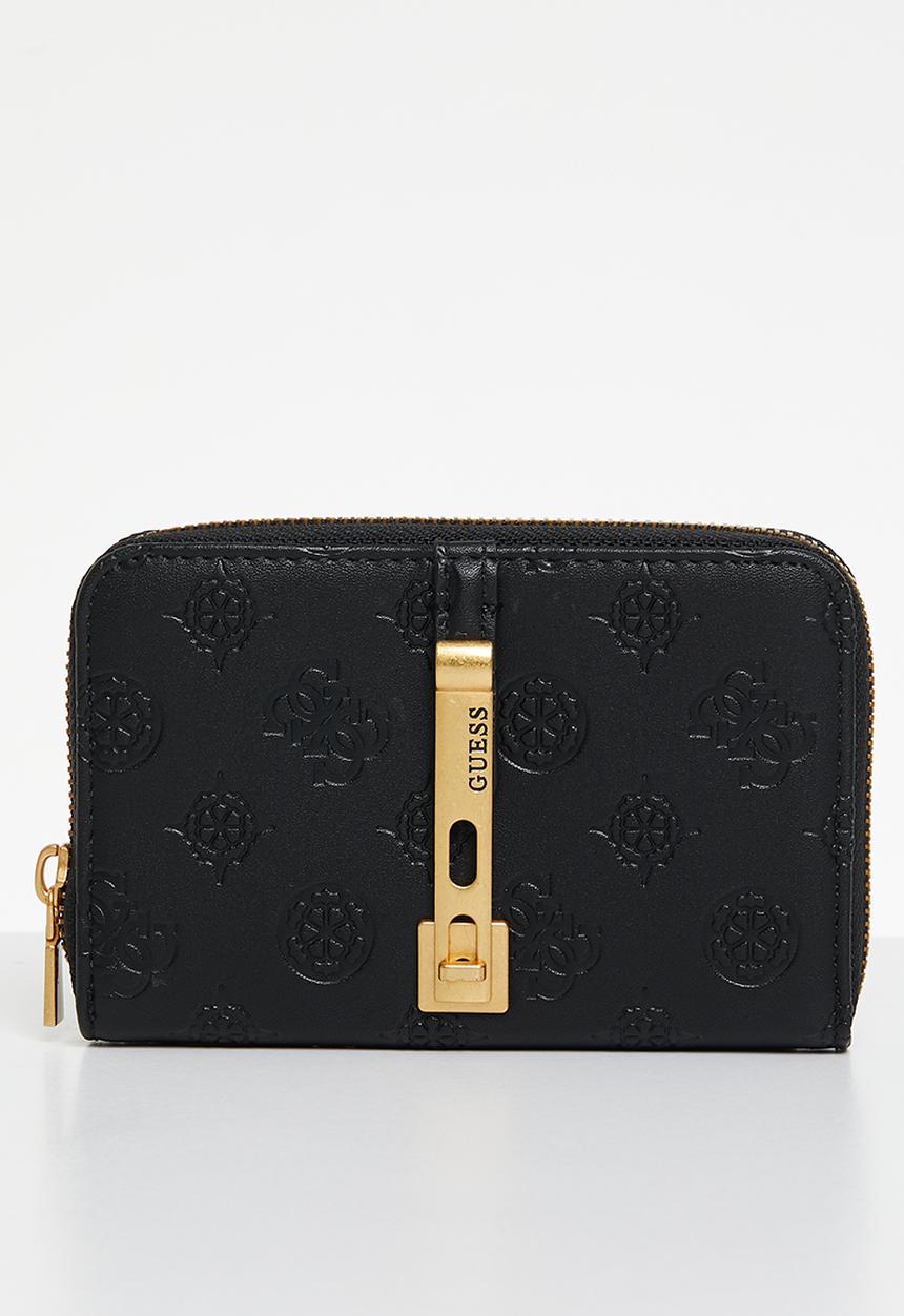 GUESS - James logo slg medium zip around-black