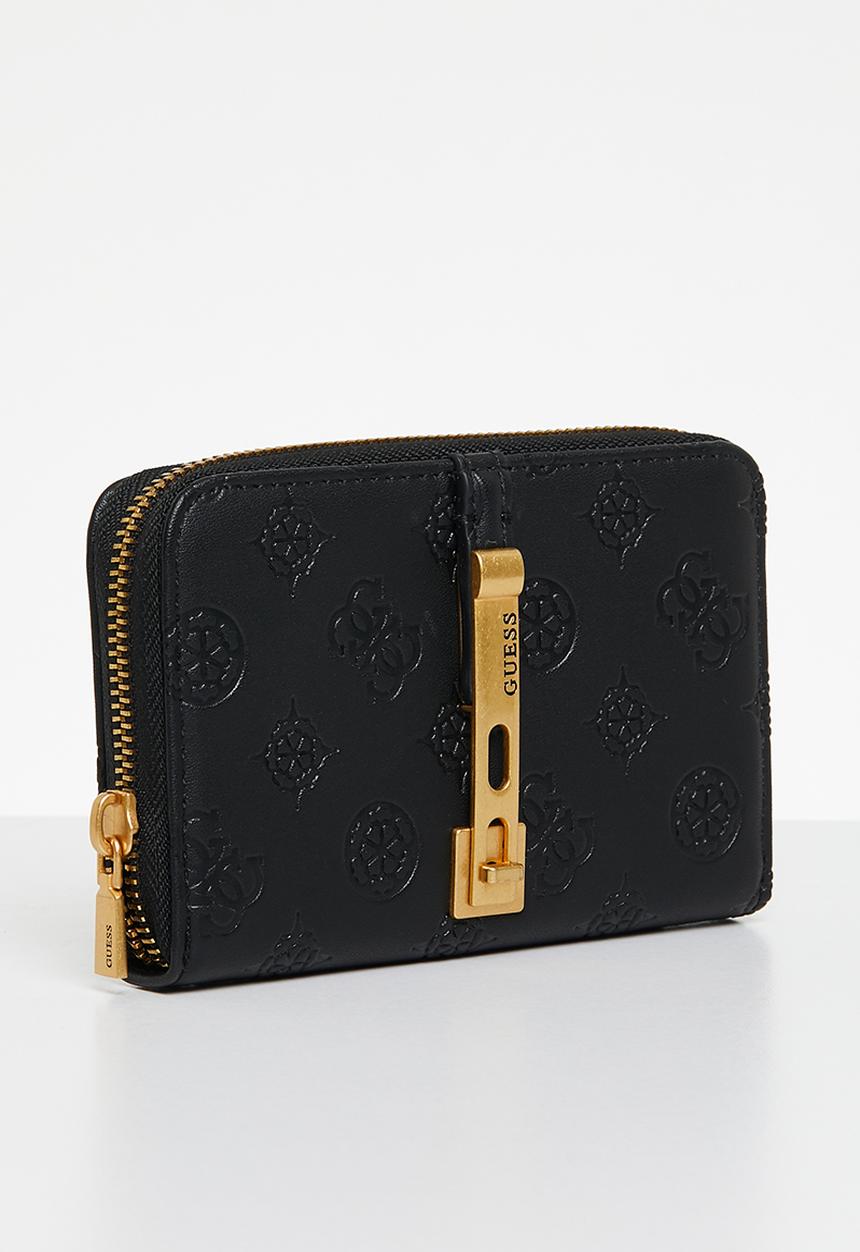 GUESS - James logo slg medium zip around-black