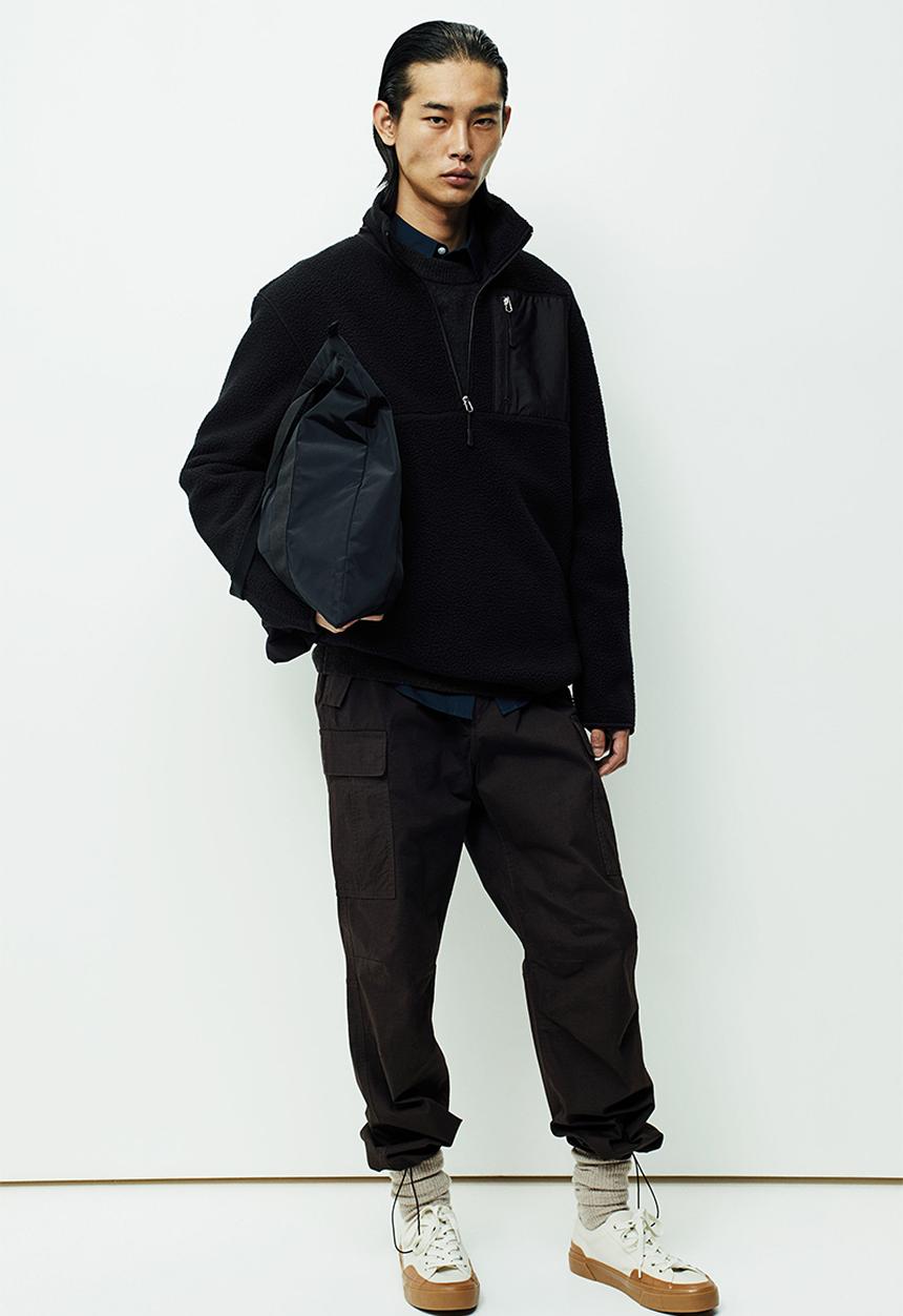 H&M - Thermolite® regular fit teddy top - black