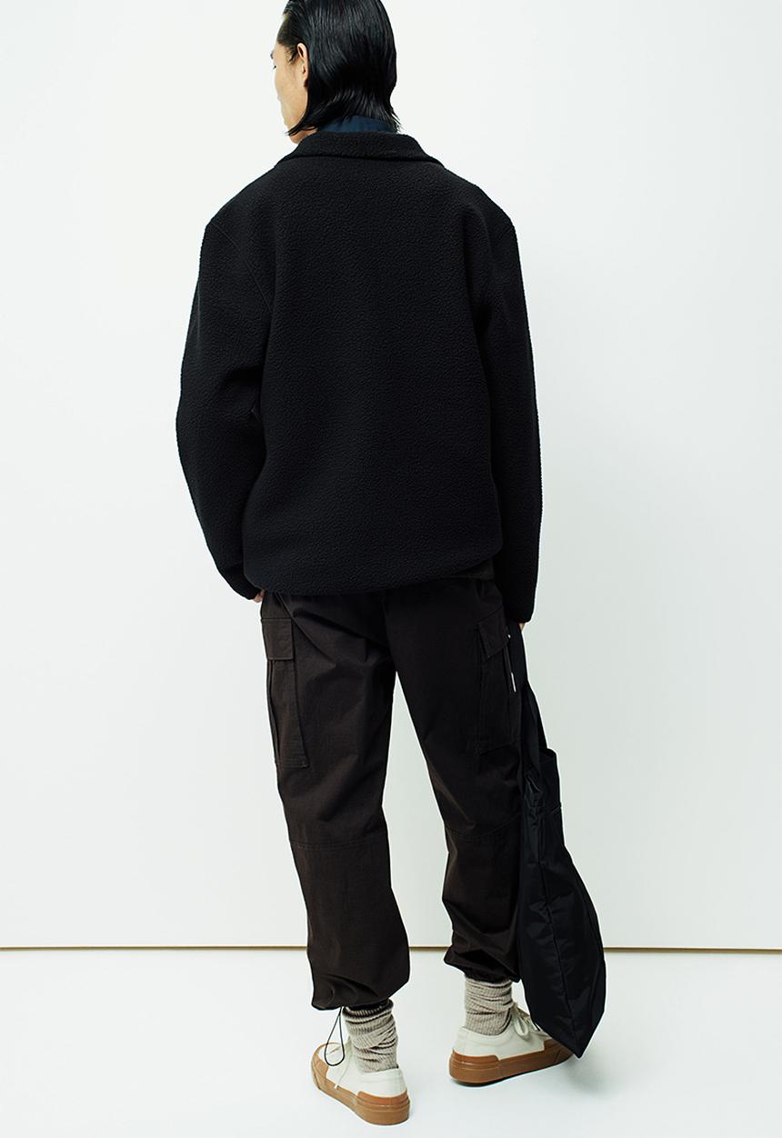H&M - Thermolite® regular fit teddy top - black