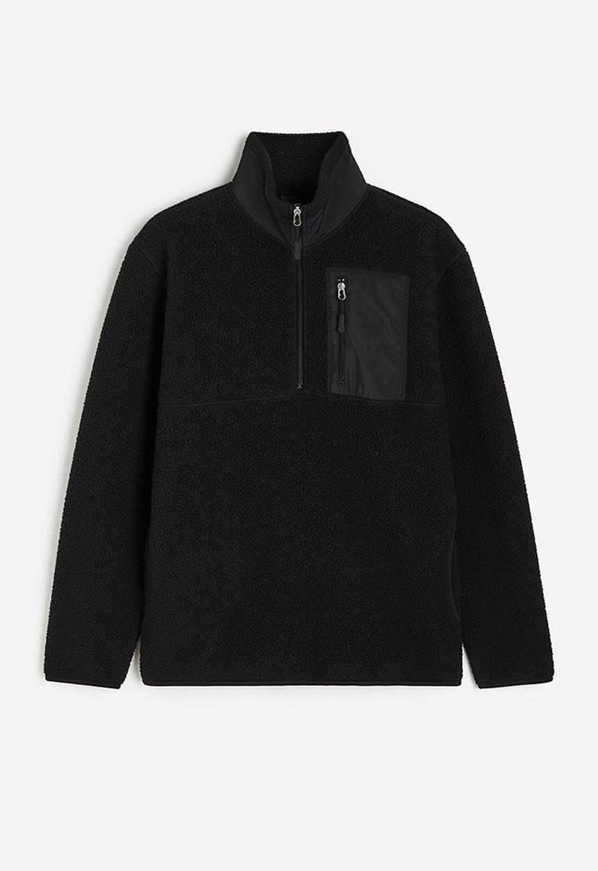H&M - Thermolite® regular fit teddy top - black