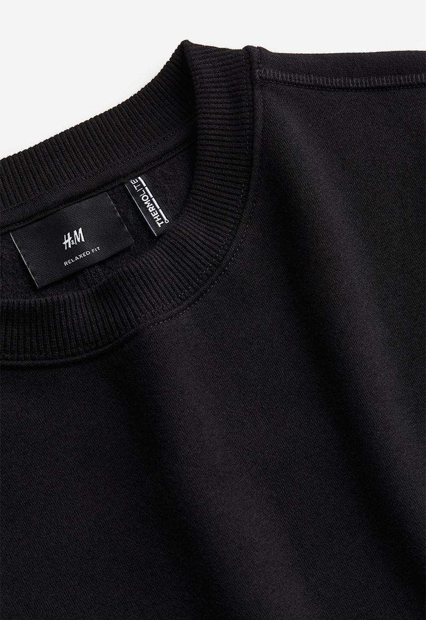 H&M - Thermolite® loose fit sweatshirt - black