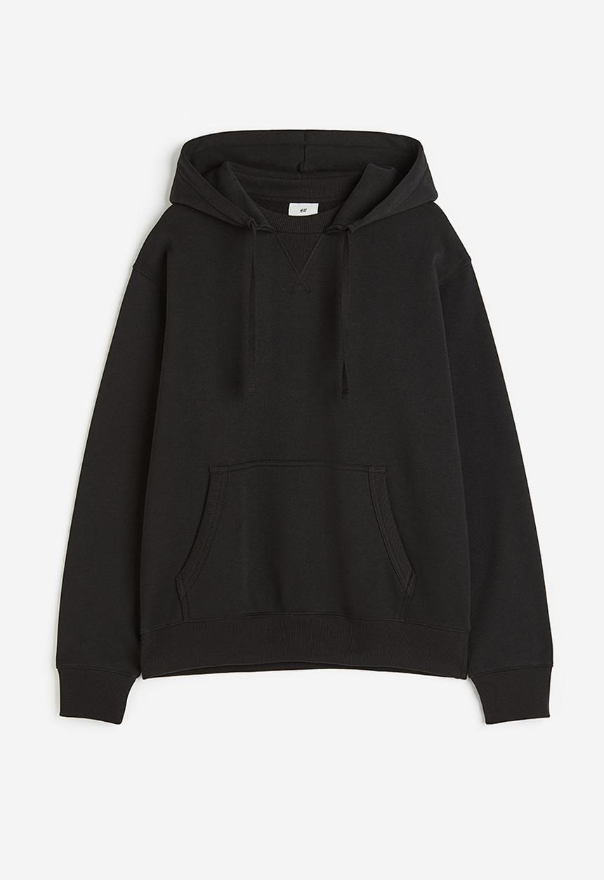 H&M - Relaxed fit hoodie - black