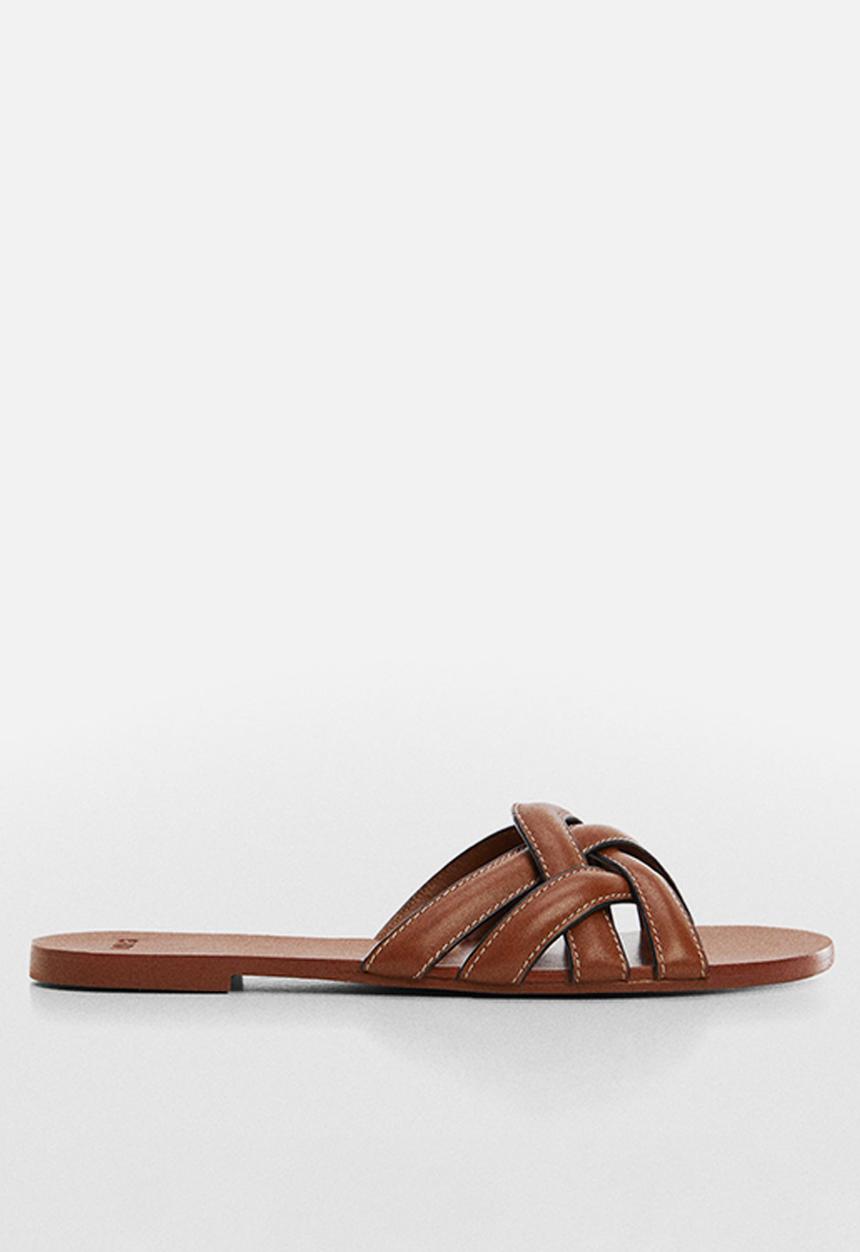 MANGO - Doblet slip on sandal - medium brown