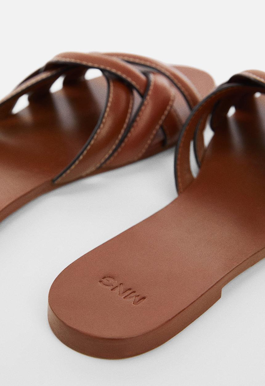 MANGO - Doblet slip on sandal - medium brown