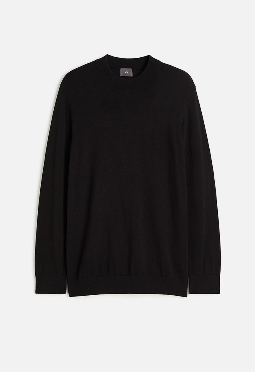 H&M - Slim fit fine-knit turtleneck jumper - black