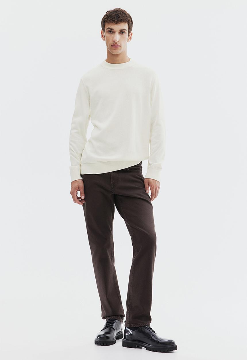 H&M - Slim fit fine-knit turtleneck jumper - white