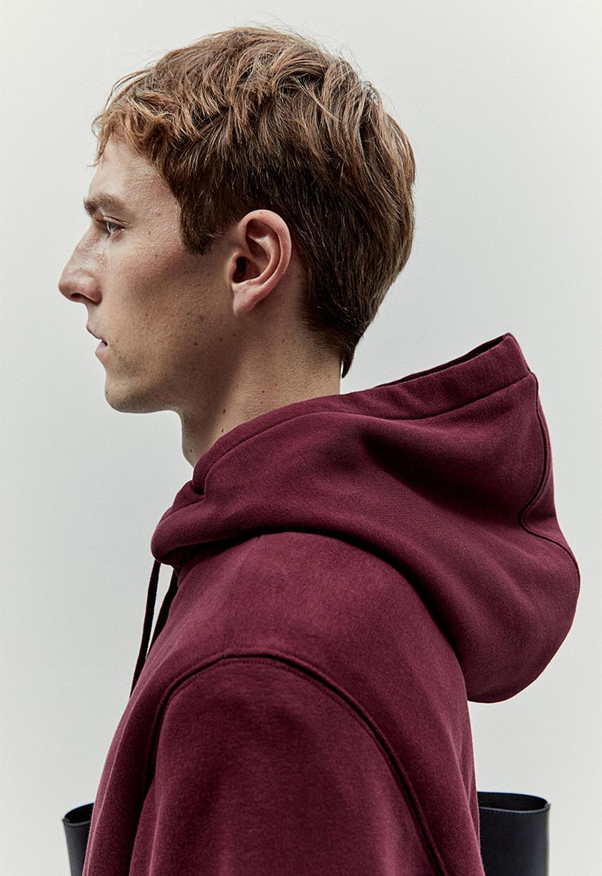 H&M - Regular fit printed hoodie - red