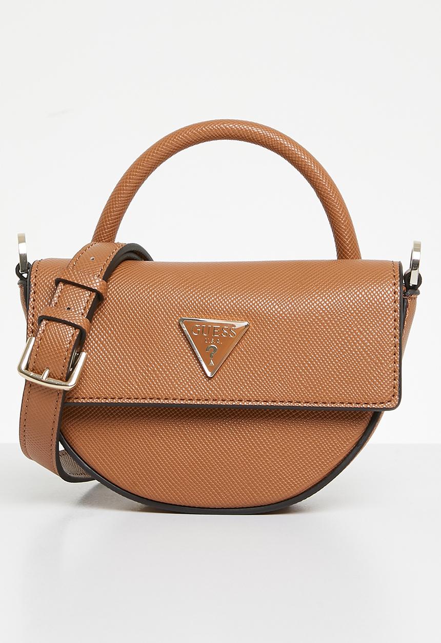 GUESS - Eco ivy top handle flap - cognac
