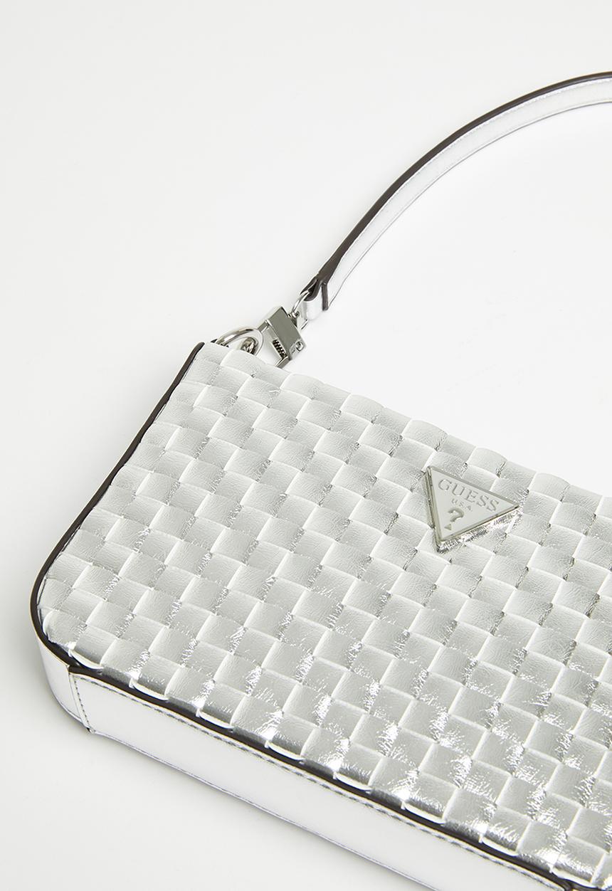 GUESS - Twiller mini top zip shoulder - silver