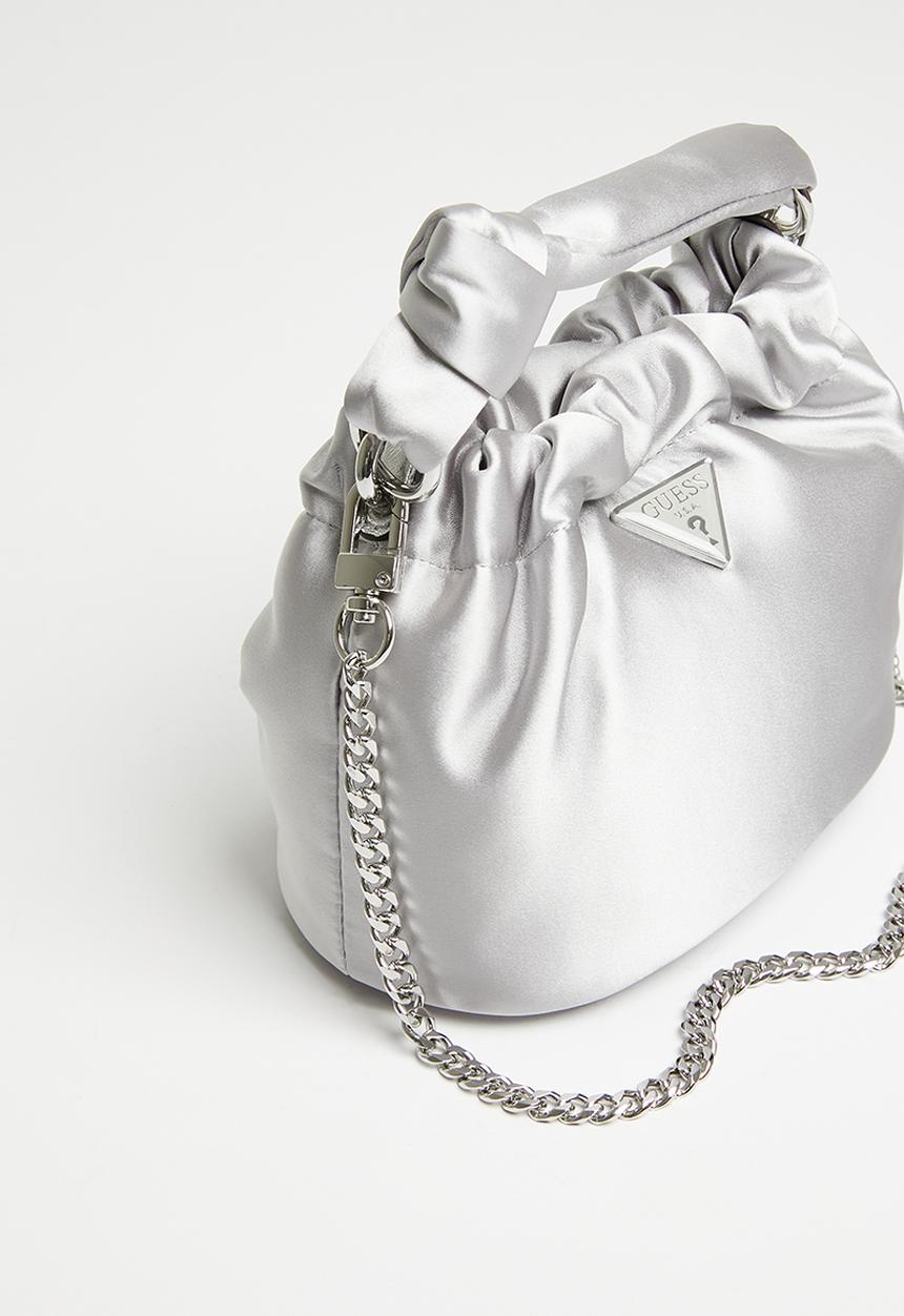 GUESS - Twiller top handle pouch - silver