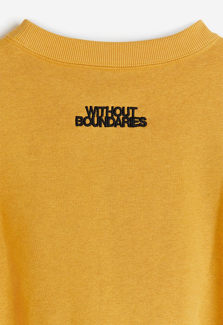 H&M - Oversized fit printed sweatshirt - yellow,multi