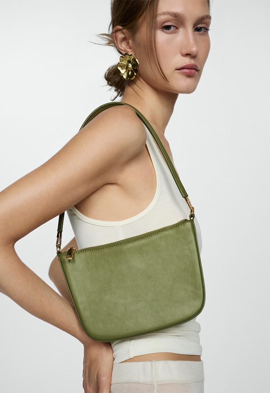 MANGO - Garrido shoulder bag - khaki