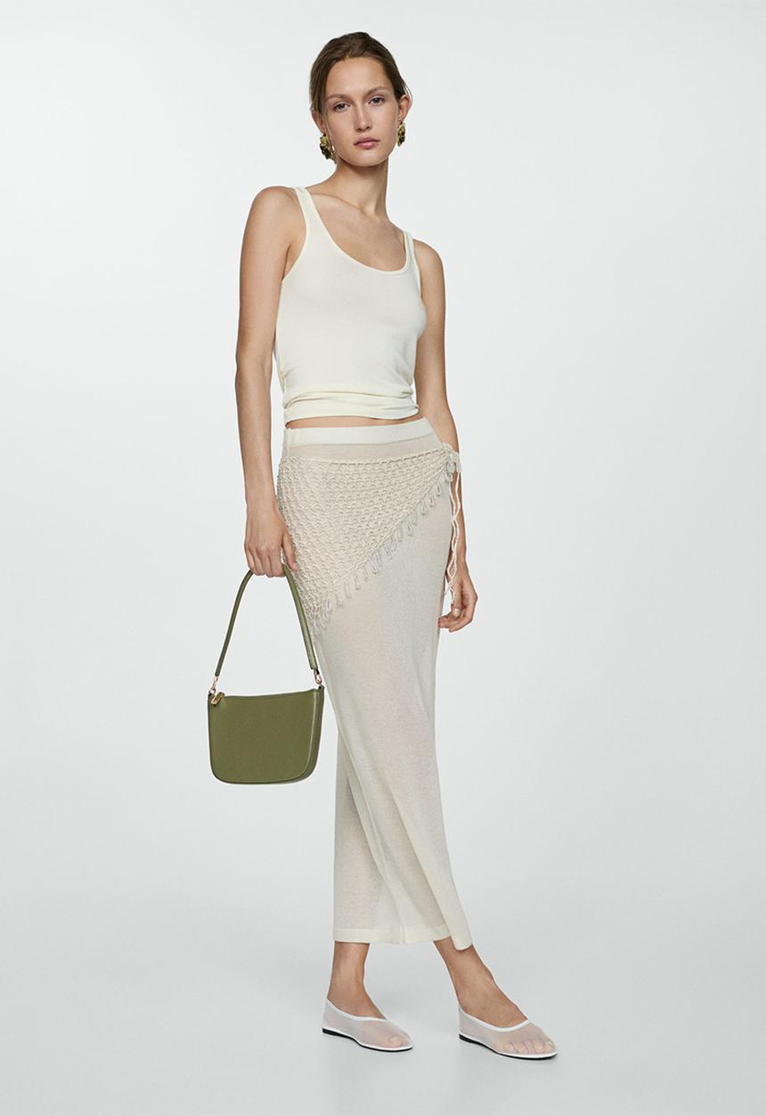 MANGO - Garrido shoulder bag - khaki