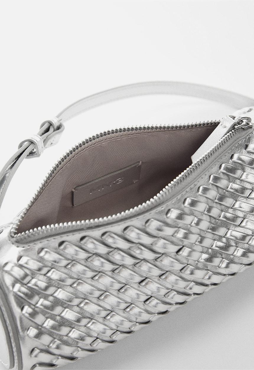 MANGO - Diego shoulder bag - silver