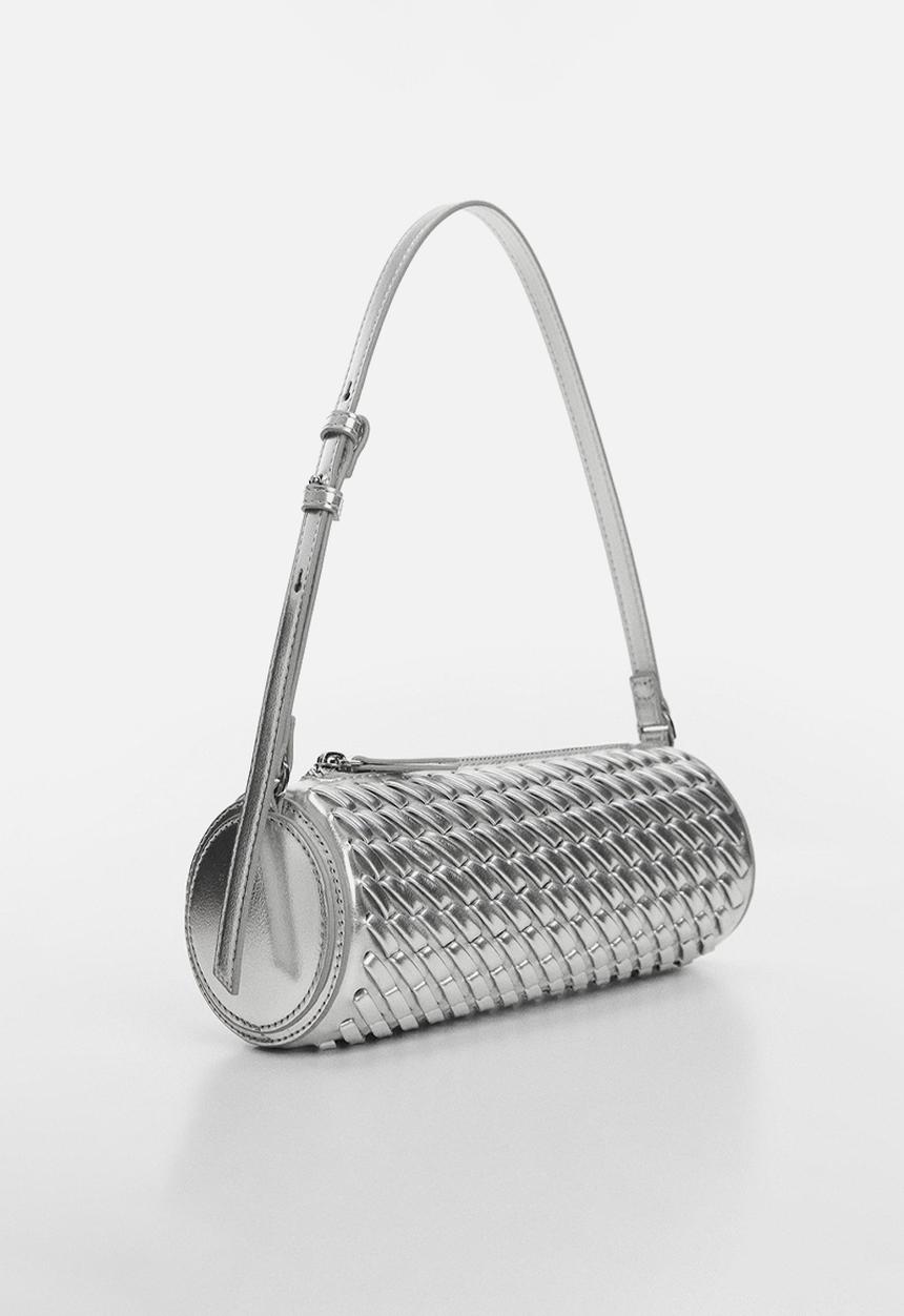 MANGO - Diego shoulder bag - silver