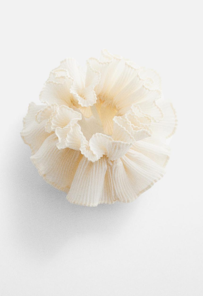 MANGO - Hairband peony - light beige