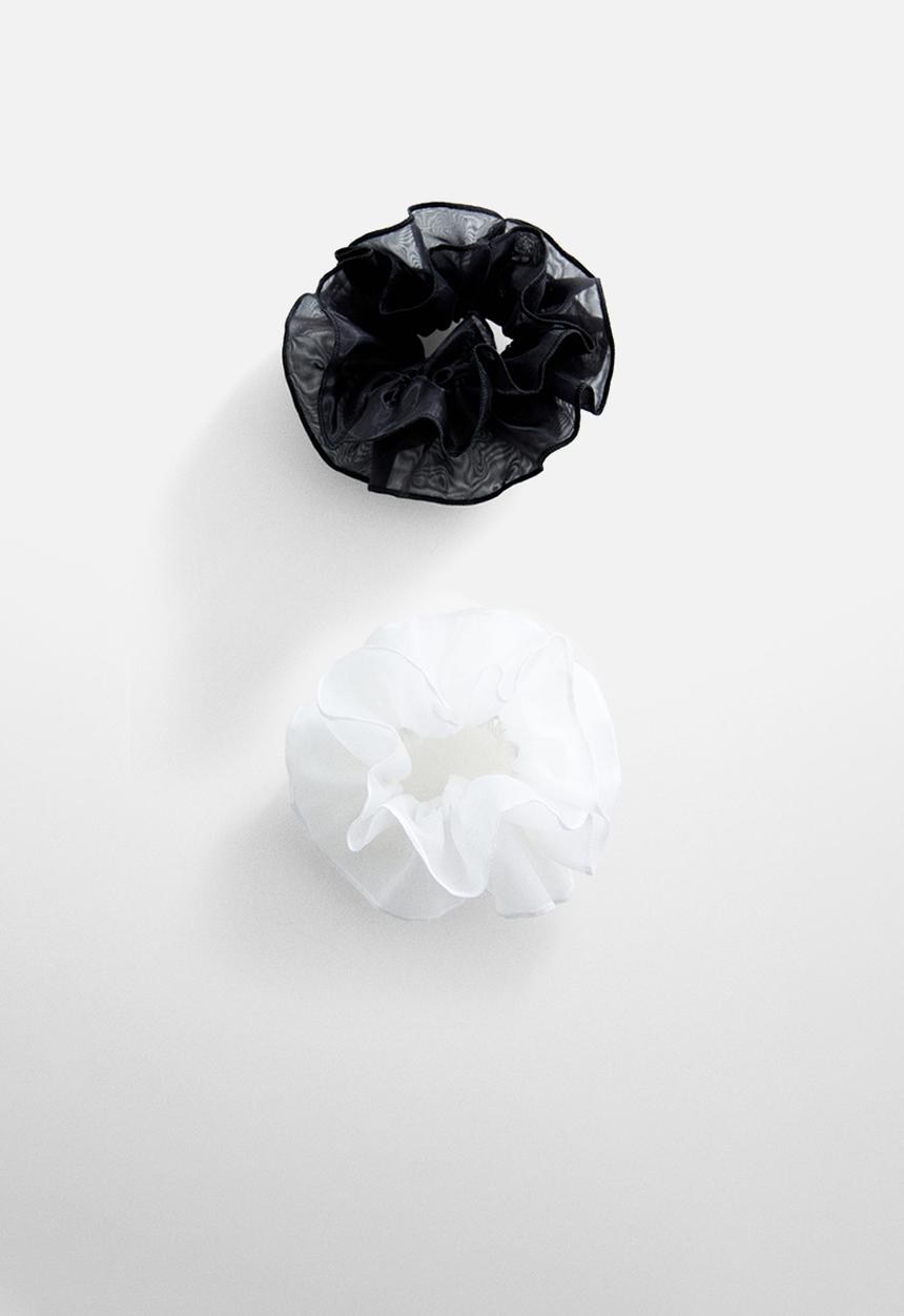 MANGO - Hairband medusa - white/black
