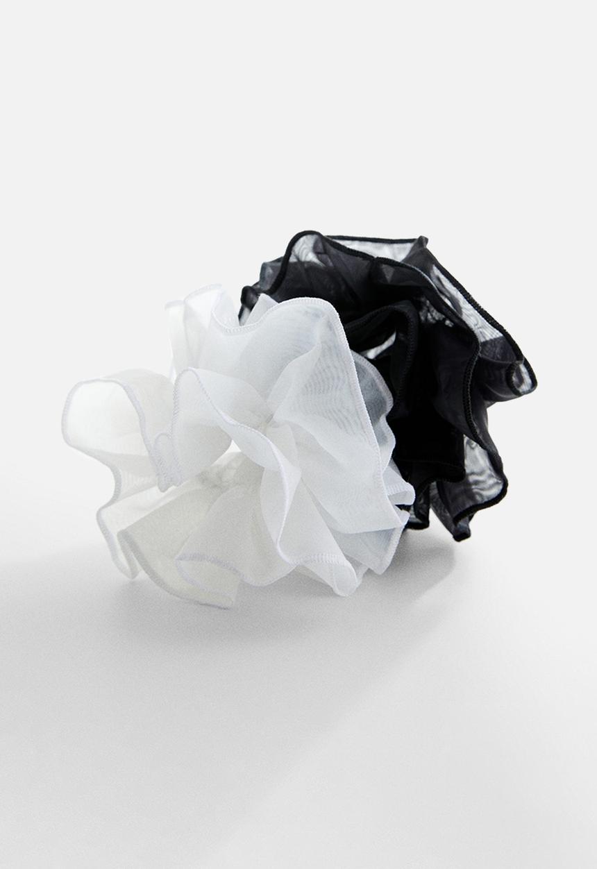 MANGO - Hairband medusa - white/black