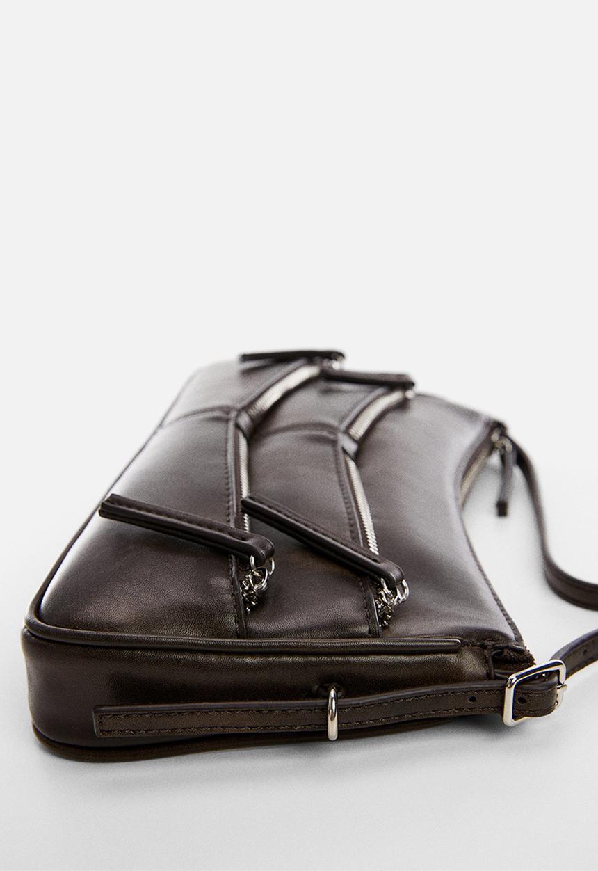 MANGO - Manuela shoulder bag - grey