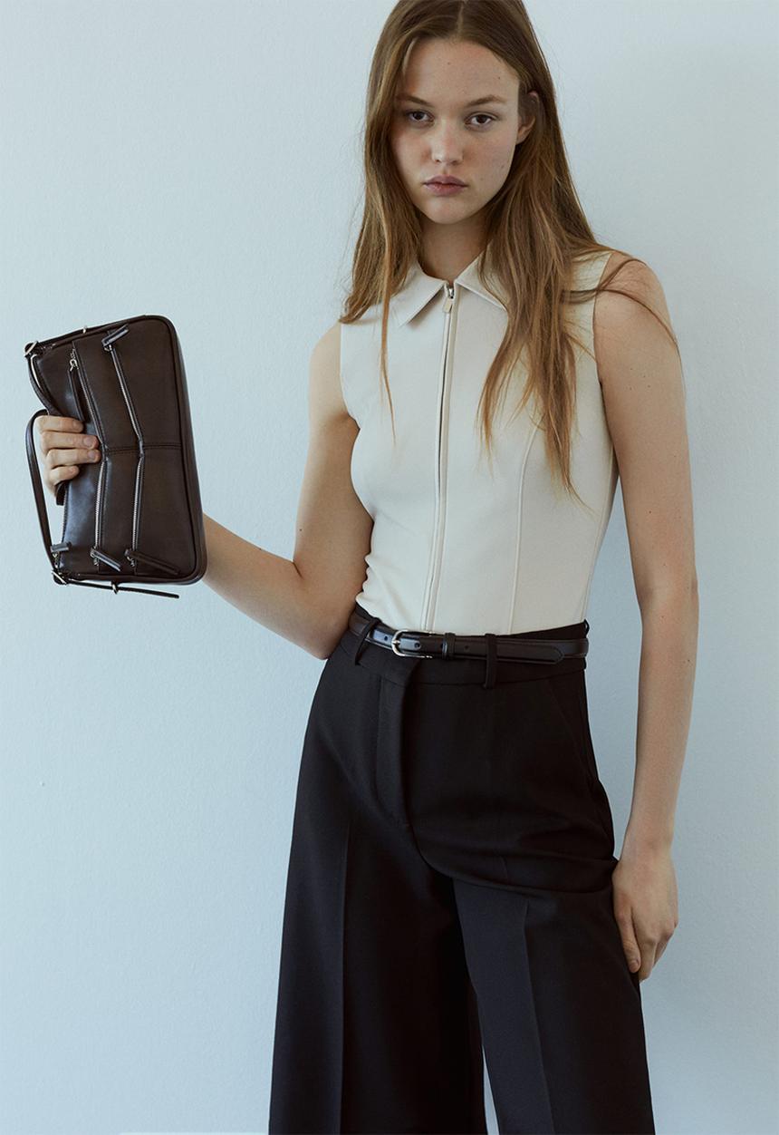 MANGO - Manuela shoulder bag - grey