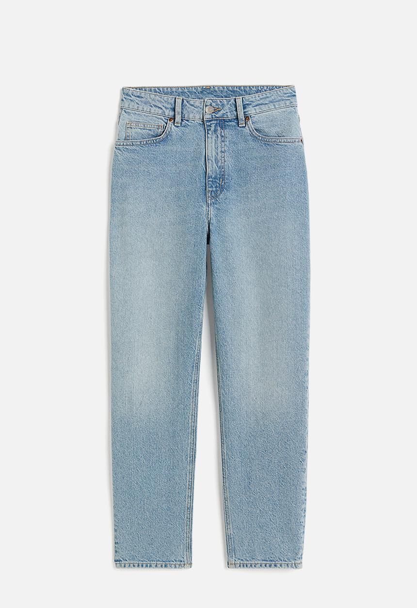 H&M - Slim mom high ankle jeans - light denim blue 